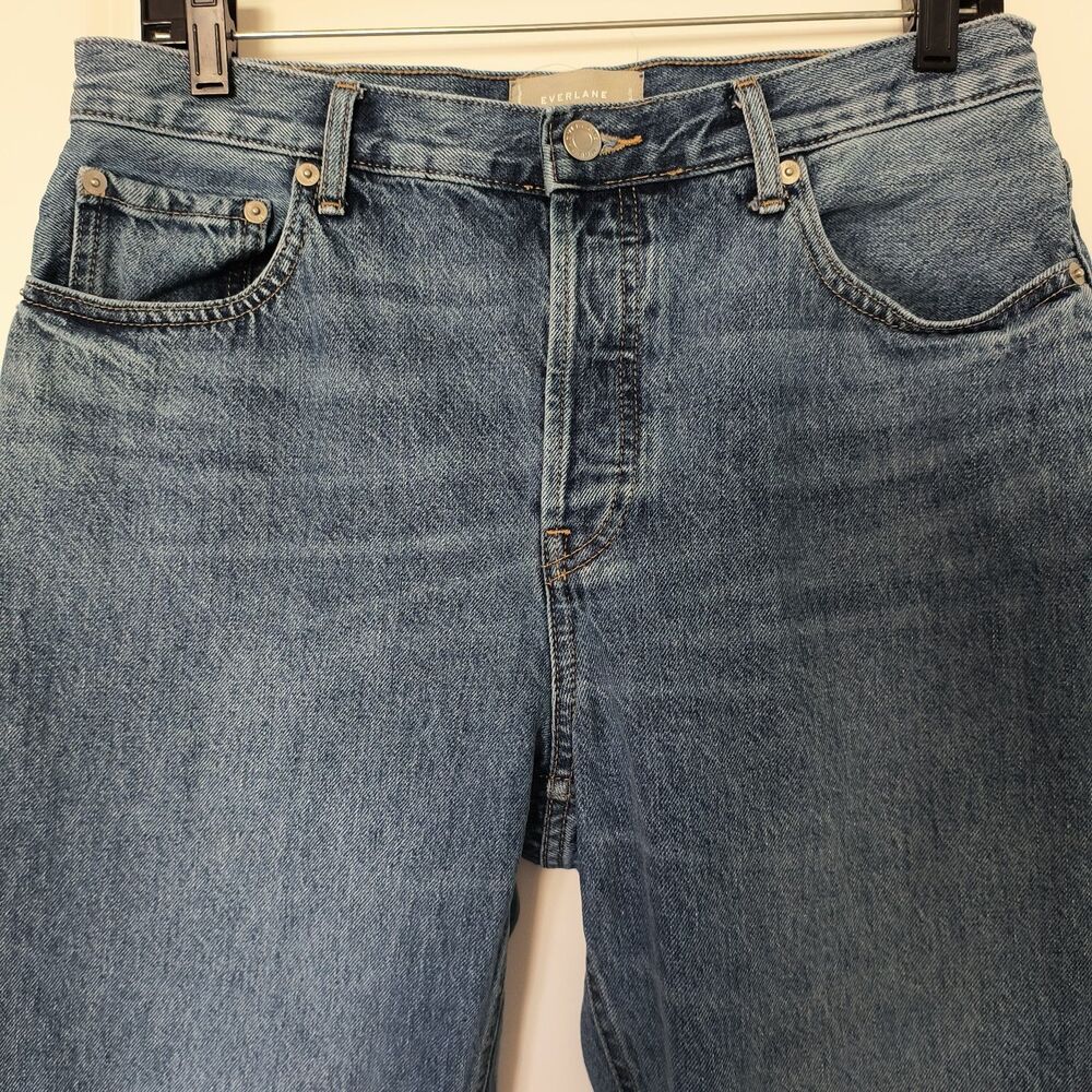 Everlane Jeans Womens 30 Regular 90s Cheeky Straight Organic Cotton Button Fly